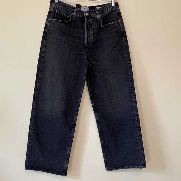 Agolde Low Slung Baggy Jeans/Black colour/ Size 28 - Picture 5 of 11